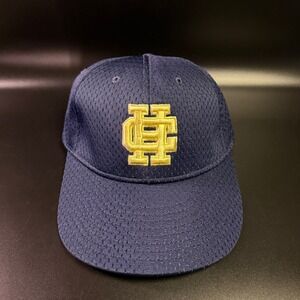 Holy Cross Proline Fitted‎ Hat Cap Mesh Embroidered Logo Baseball Navy Blue